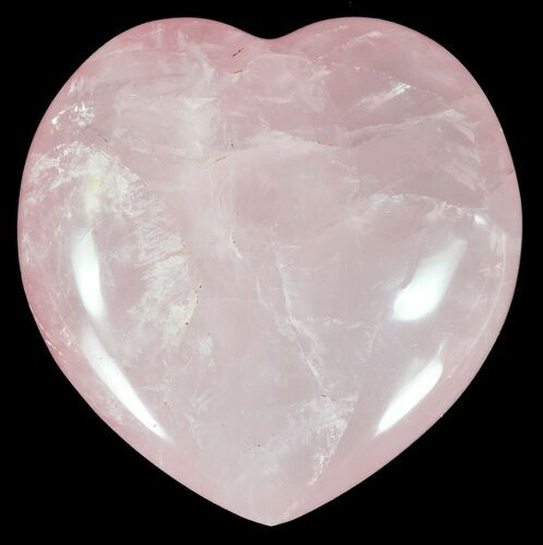 Polished Rose Quartz Heart - Madagascar #59097